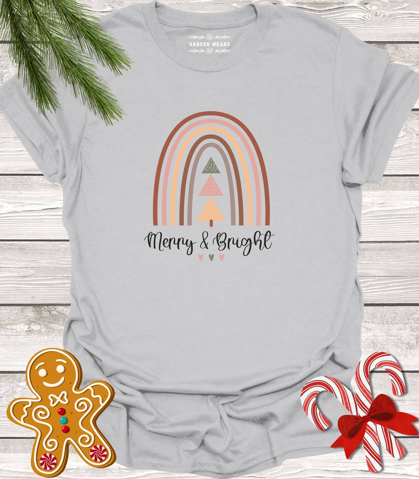 Unisex 100% Cotton T-shirt, Merry & Bright