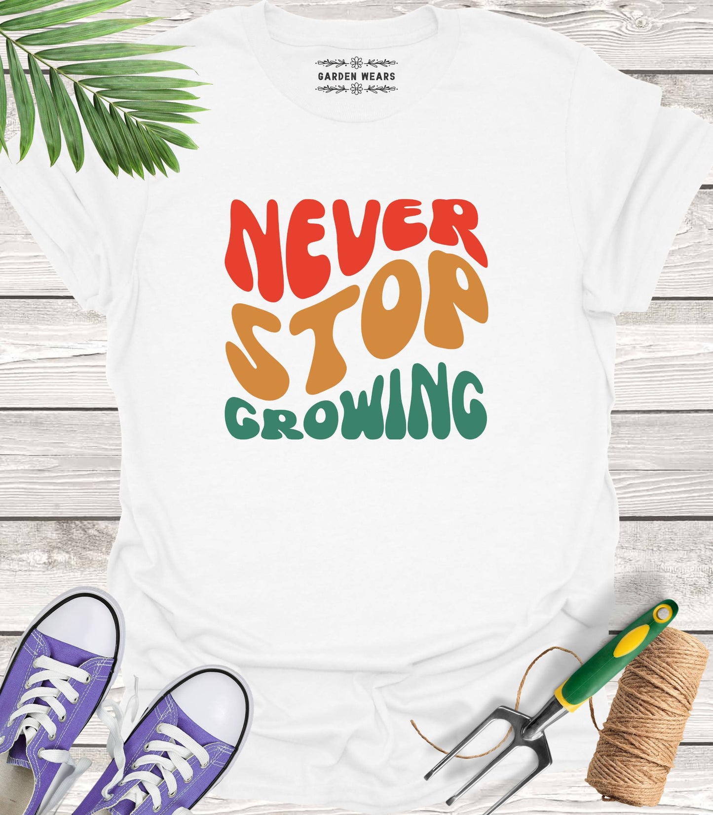 Unisex 100% Cotton T-shirt, Never Stop Growing