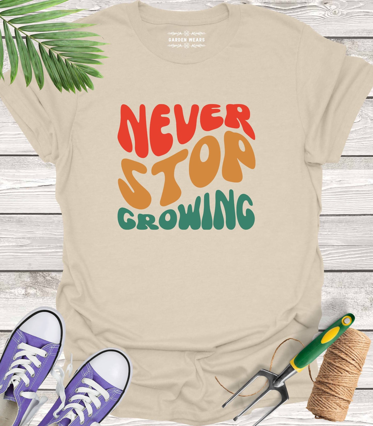 Unisex 100% Cotton T-shirt, Never Stop Growing