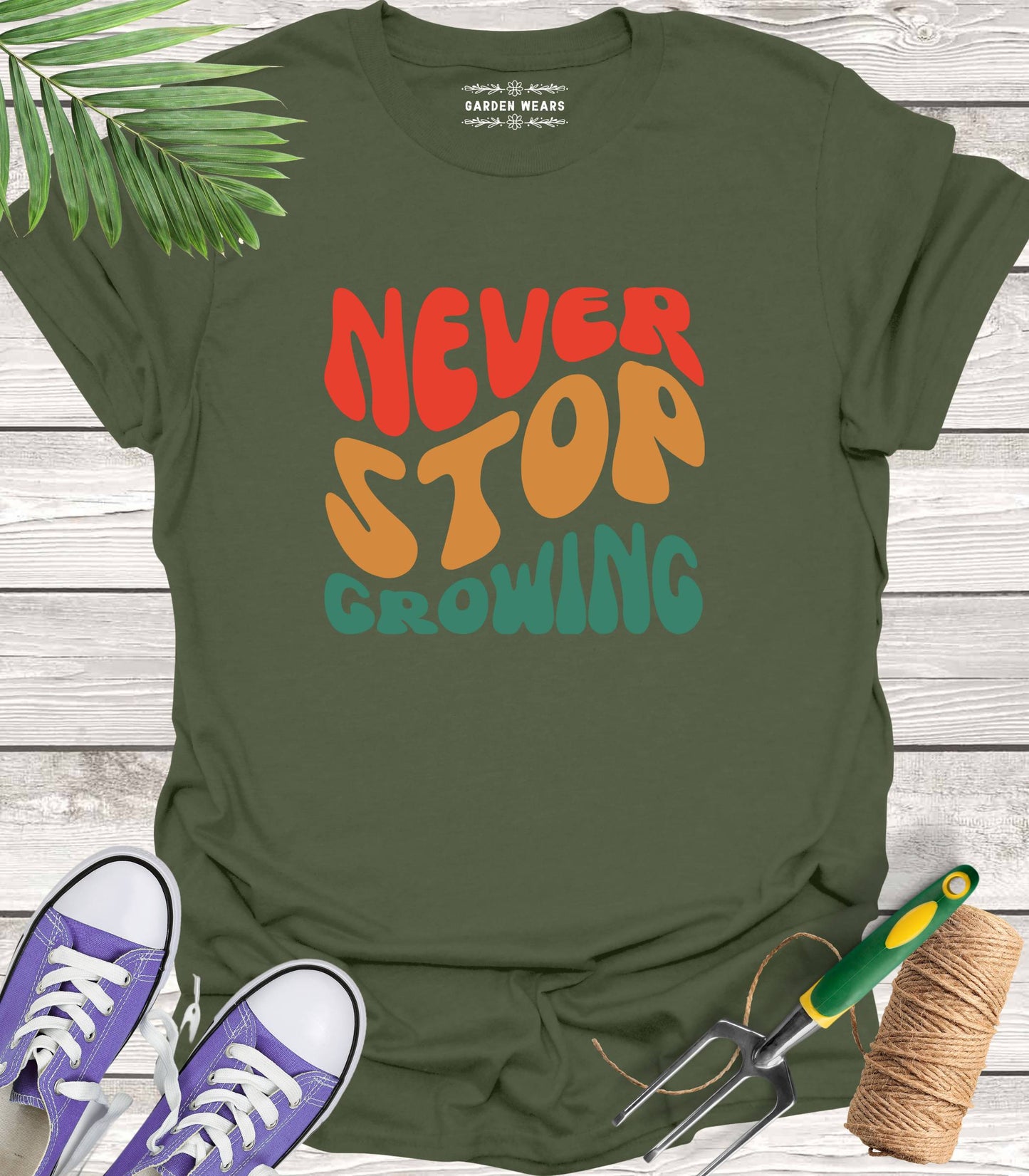 Unisex 100% Cotton T-shirt, Never Stop Growing