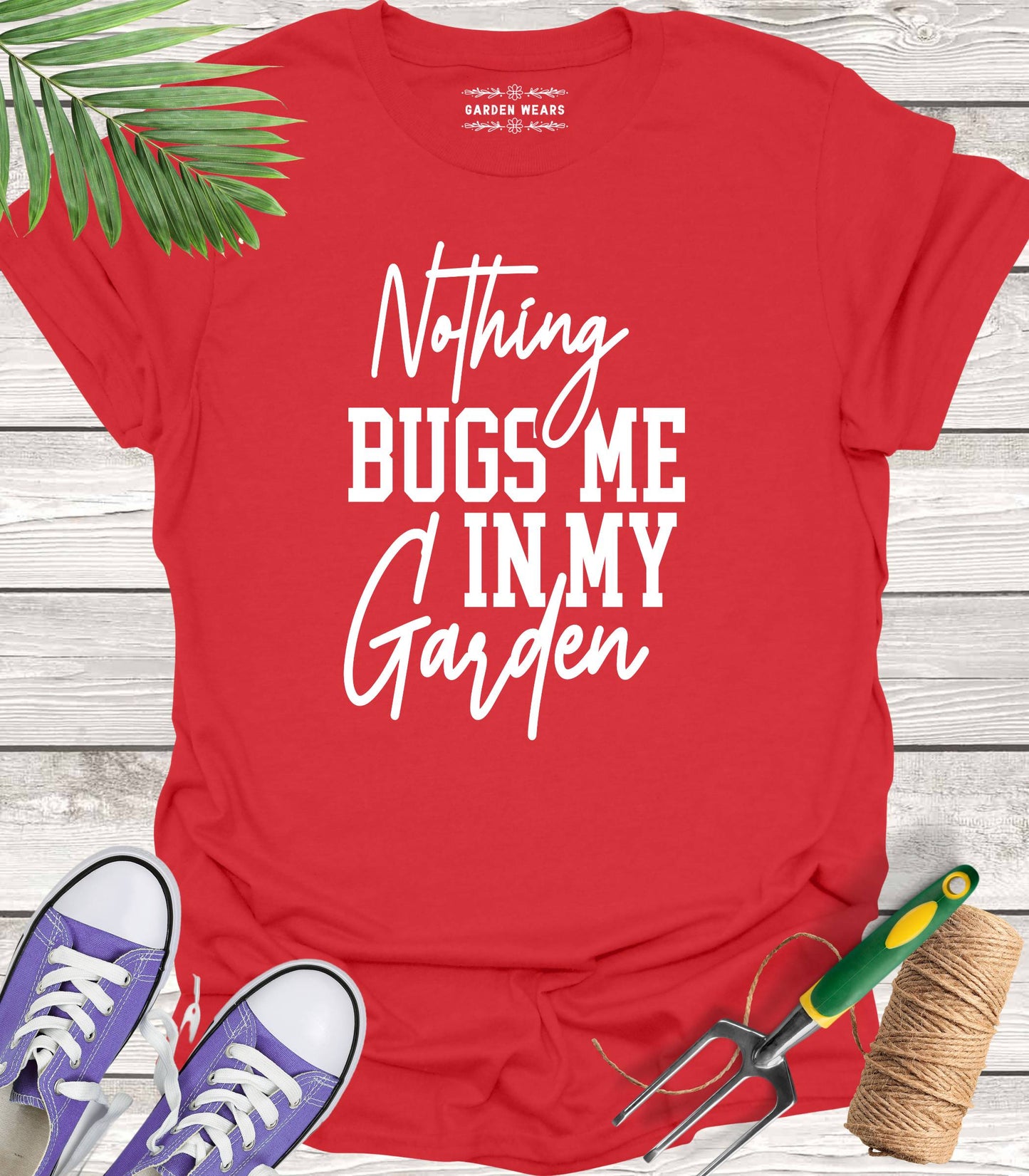 Unisex 100% Cotton T-shirt, Nothing Bugs Me In My Garden