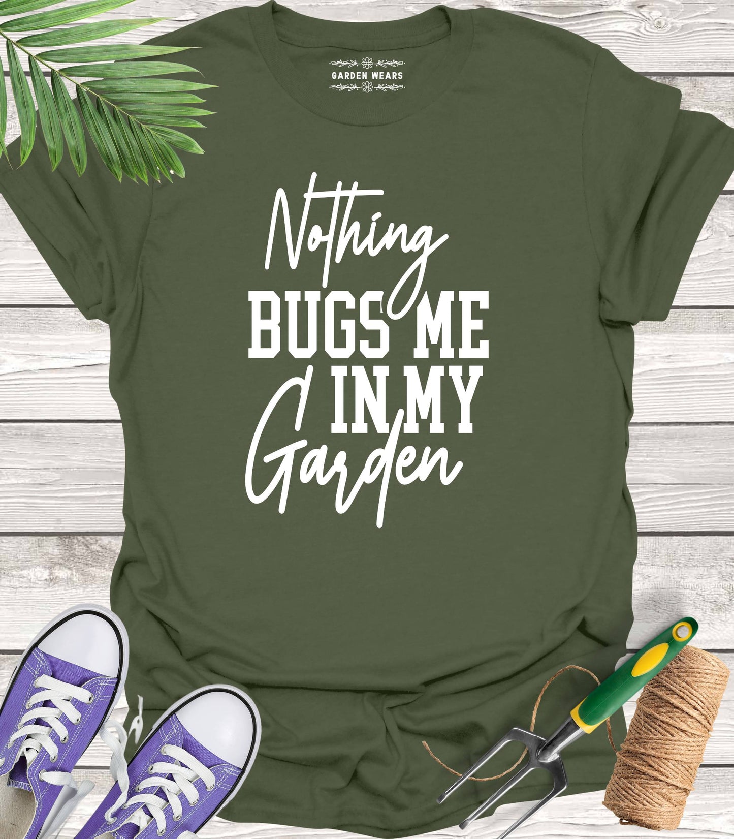 Unisex 100% Cotton T-shirt, Nothing Bugs Me In My Garden