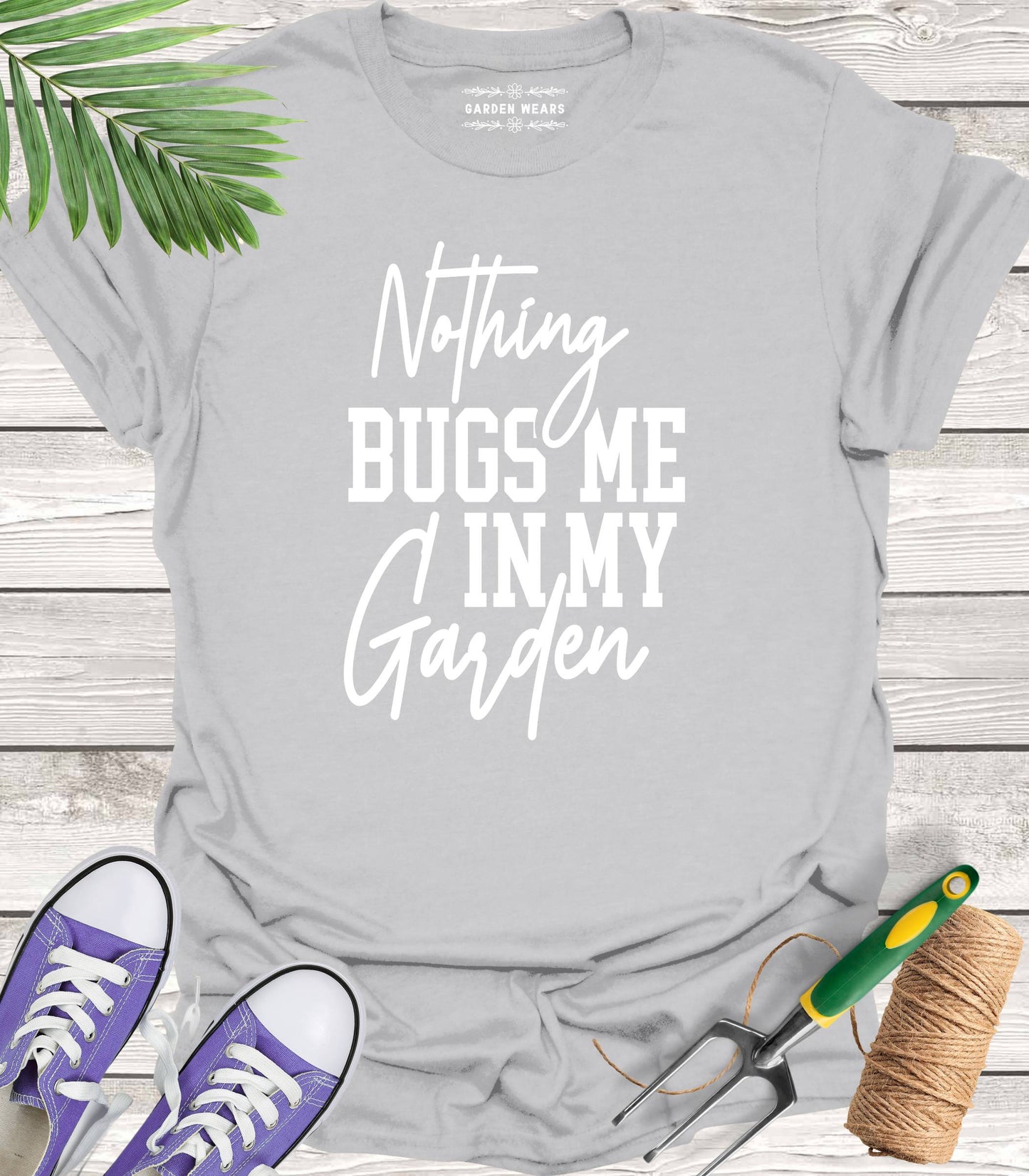 Unisex 100% Cotton T-shirt, Nothing Bugs Me In My Garden