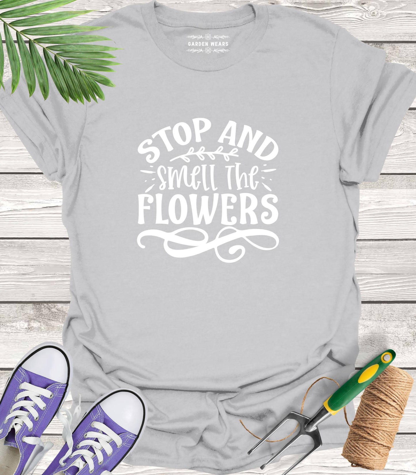 Unisex 100% Cotton T-shirt, Stop And Smell The Flowers