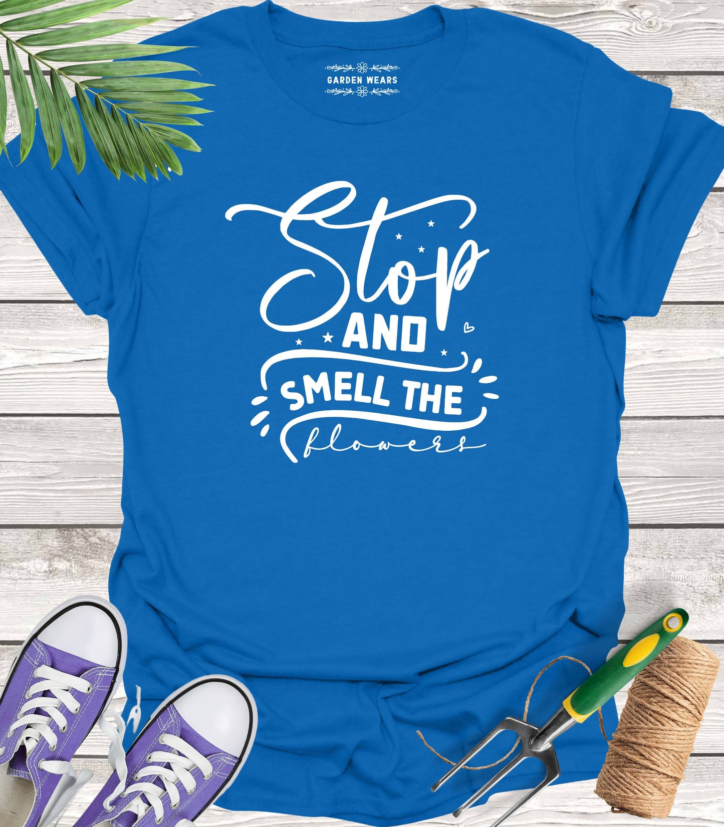 Unisex 100% Cotton T-shirt, Stop & Smell The Flowers