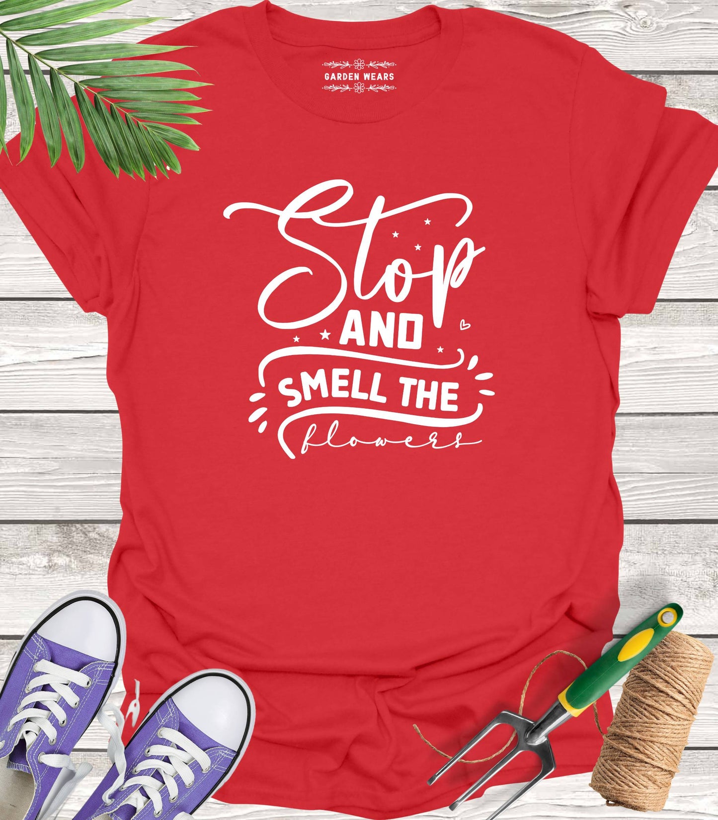 Unisex 100% Cotton T-shirt, Stop & Smell The Flowers