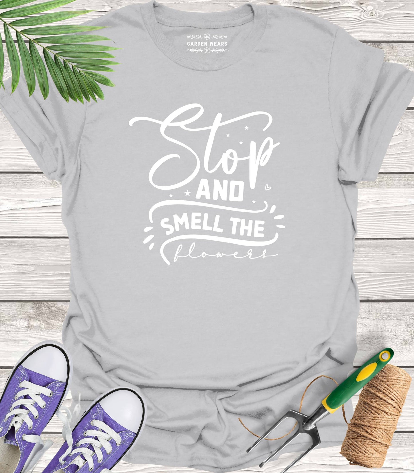 Unisex 100% Cotton T-shirt, Stop & Smell The Flowers