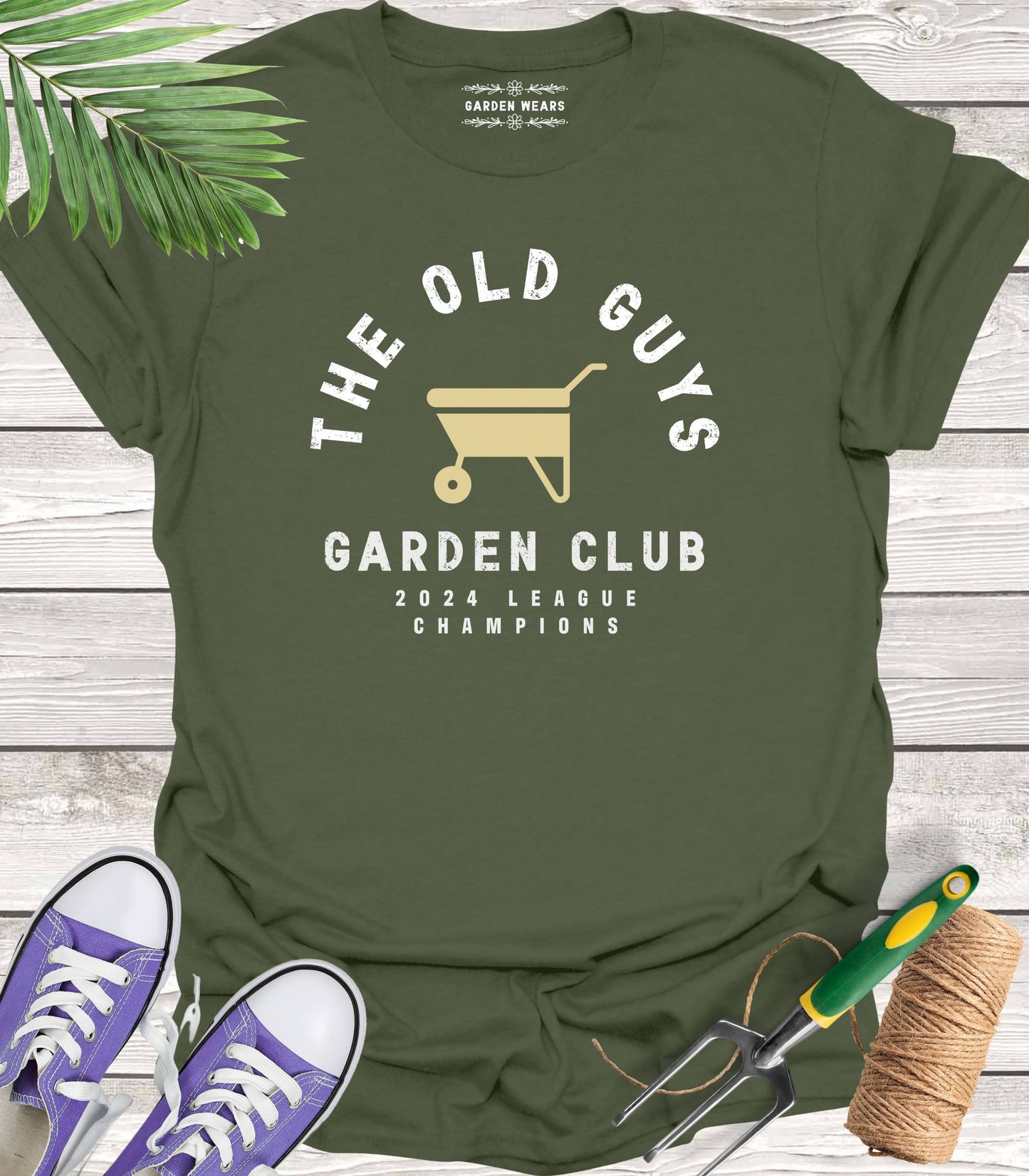 Unisex 100% Cotton T-shirt, Old Guys Garden Club
