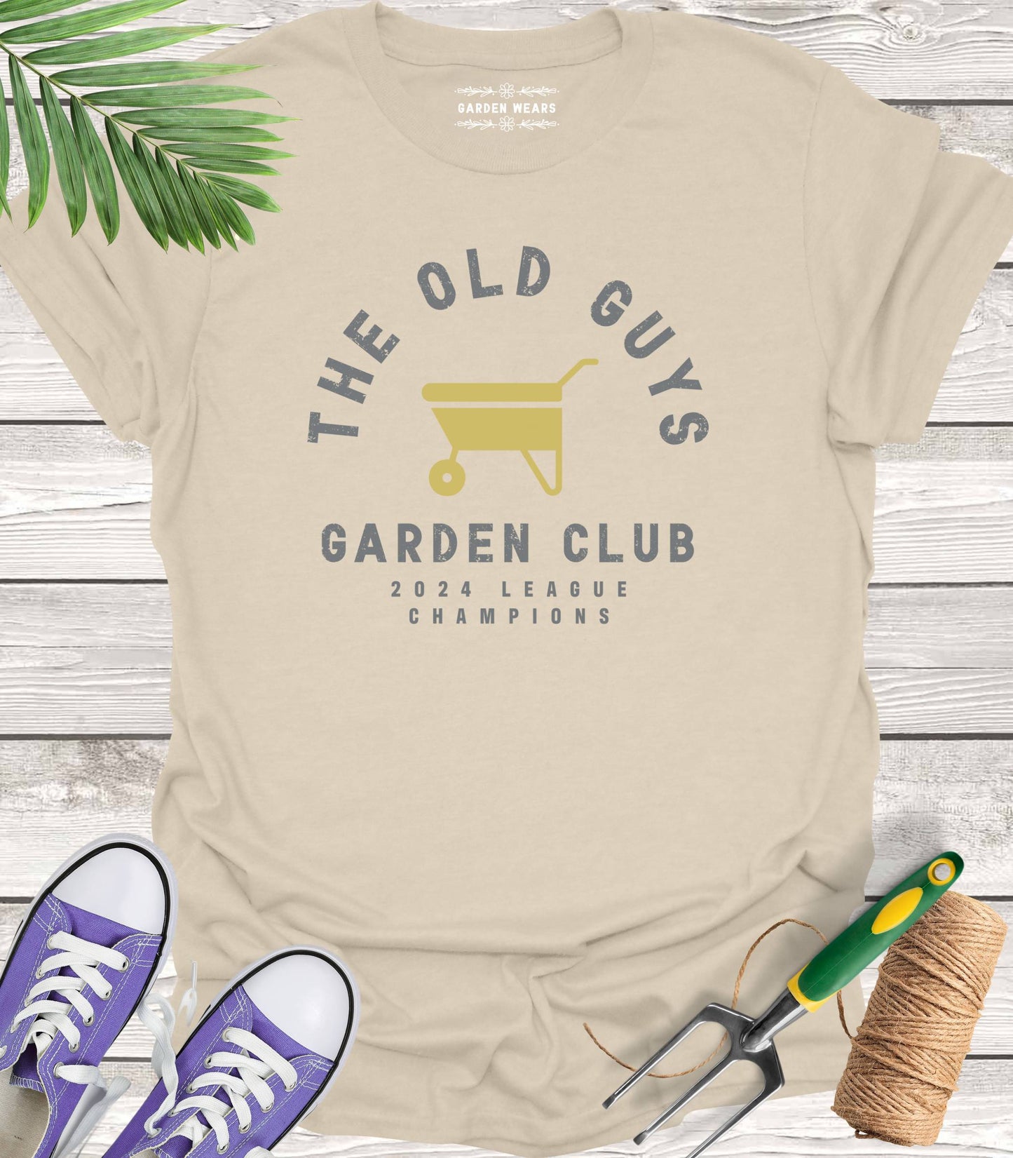 Unisex 100% Cotton T-shirt, Old Guys Garden Club