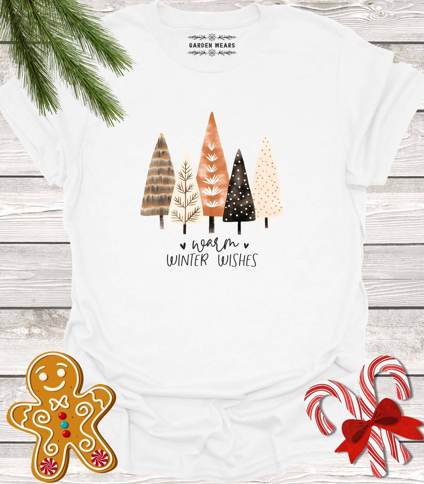 Unisex 100% Cotton T-shirt, Warm Winter Wishes