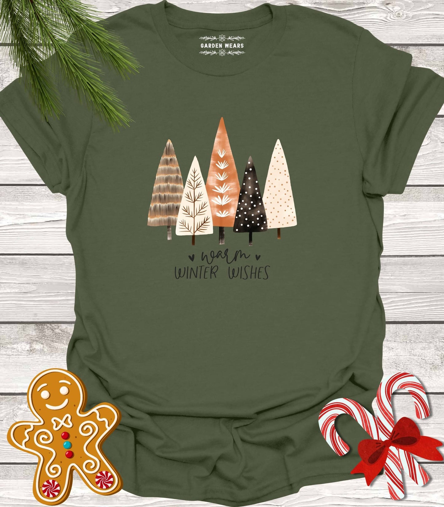 Unisex 100% Cotton T-shirt, Warm Winter Wishes