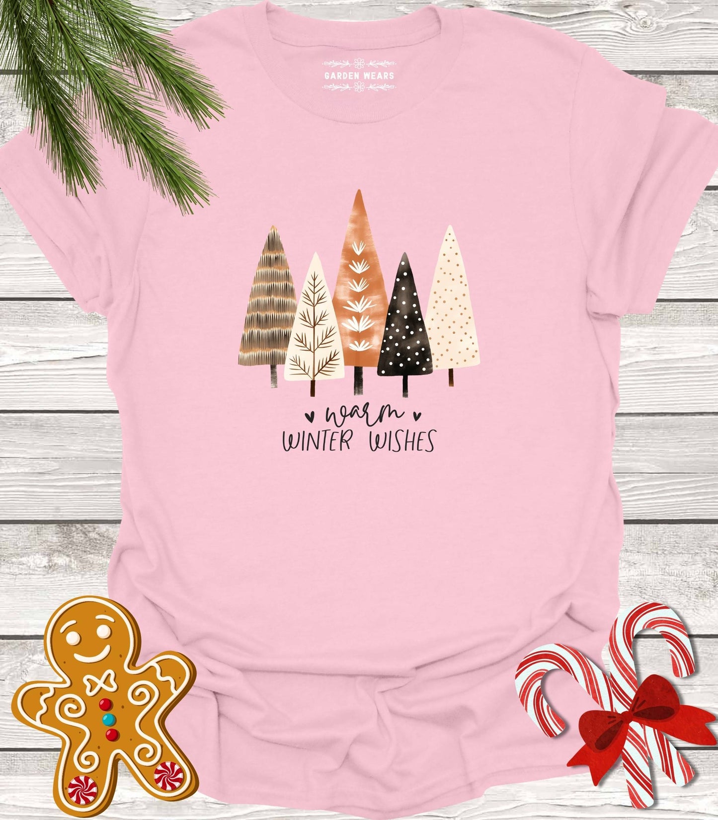 Unisex 100% Cotton T-shirt, Warm Winter Wishes