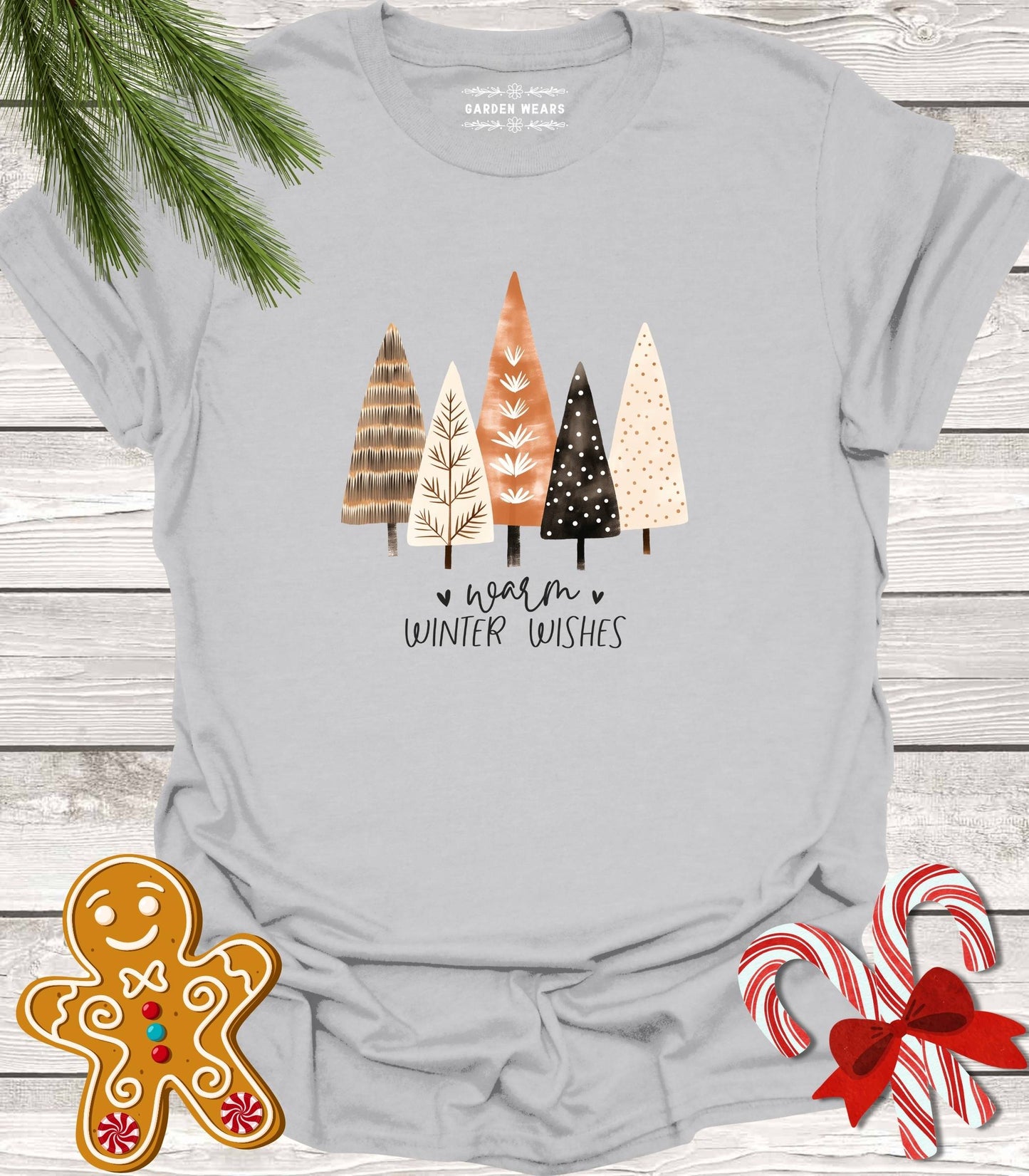 Unisex 100% Cotton T-shirt, Warm Winter Wishes