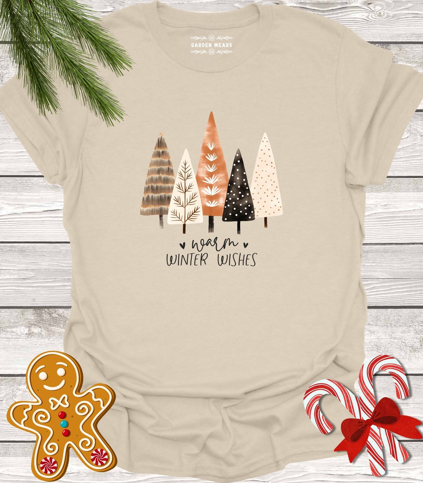 Unisex 100% Cotton T-shirt, Warm Winter Wishes