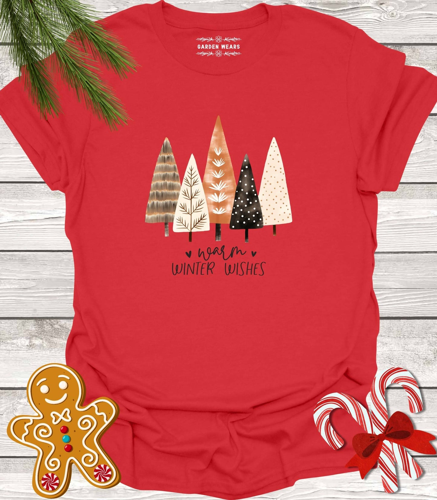 Unisex 100% Cotton T-shirt, Warm Winter Wishes
