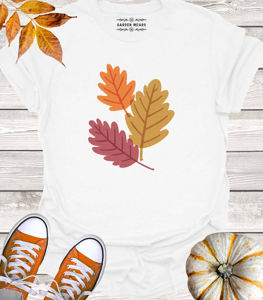 Unisex 100% Cotton T-shirt, Fall Leaves