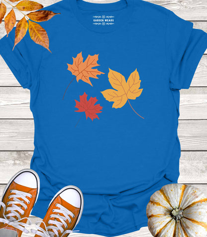 Unisex 100% Cotton T-shirt, Fall Leaves 2