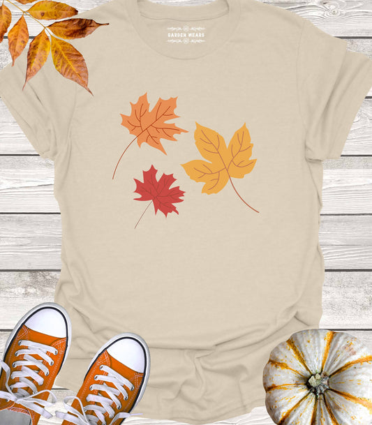 Unisex 100% Cotton T-shirt, Fall Leaves 2