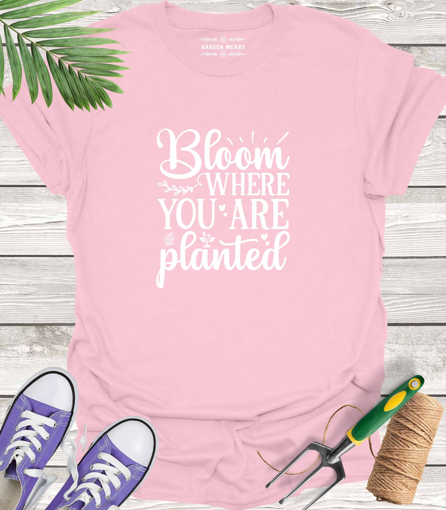 Unisex 100% Cotton T-shirt,  Bloom Where You Are Planted