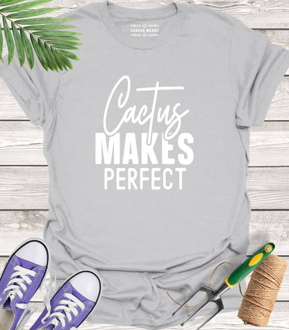 Unisex 100% Cotton T-shirt,  Cactus Makes Perfect