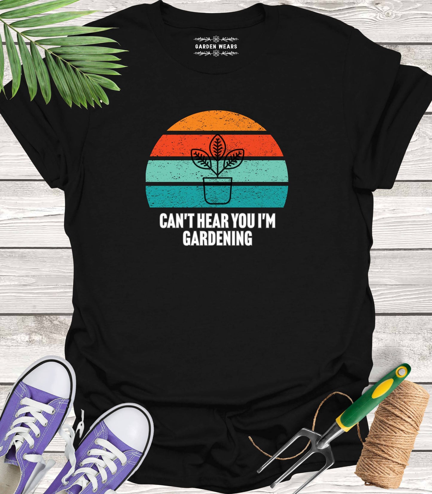 Unisex 100% Cotton T-shirt,  Can't Hear You I'm Gardening