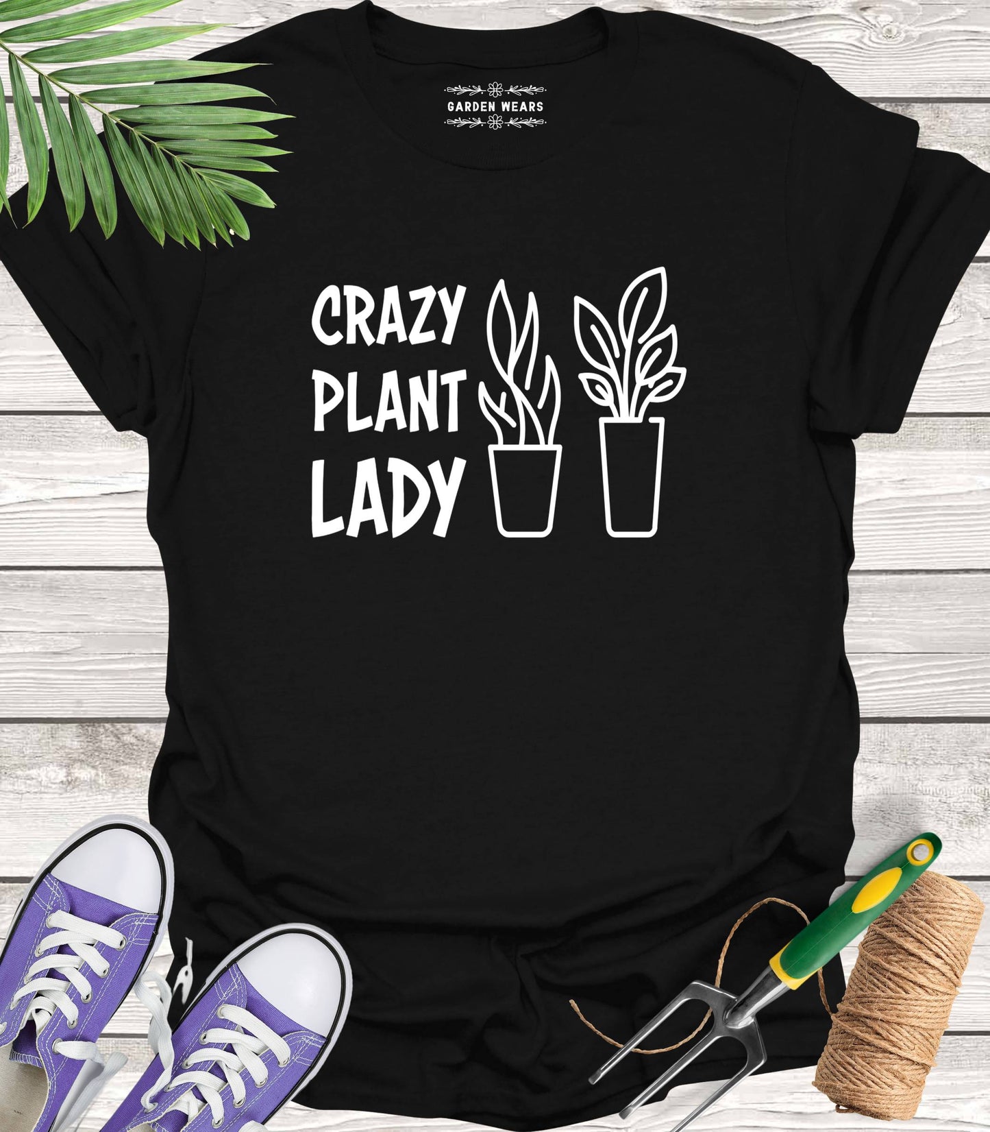 Unisex 100% Cotton T-shirt,  Crazy Plant Lady