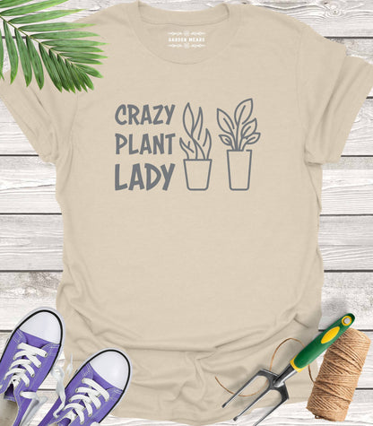 Unisex 100% Cotton T-shirt,  Crazy Plant Lady