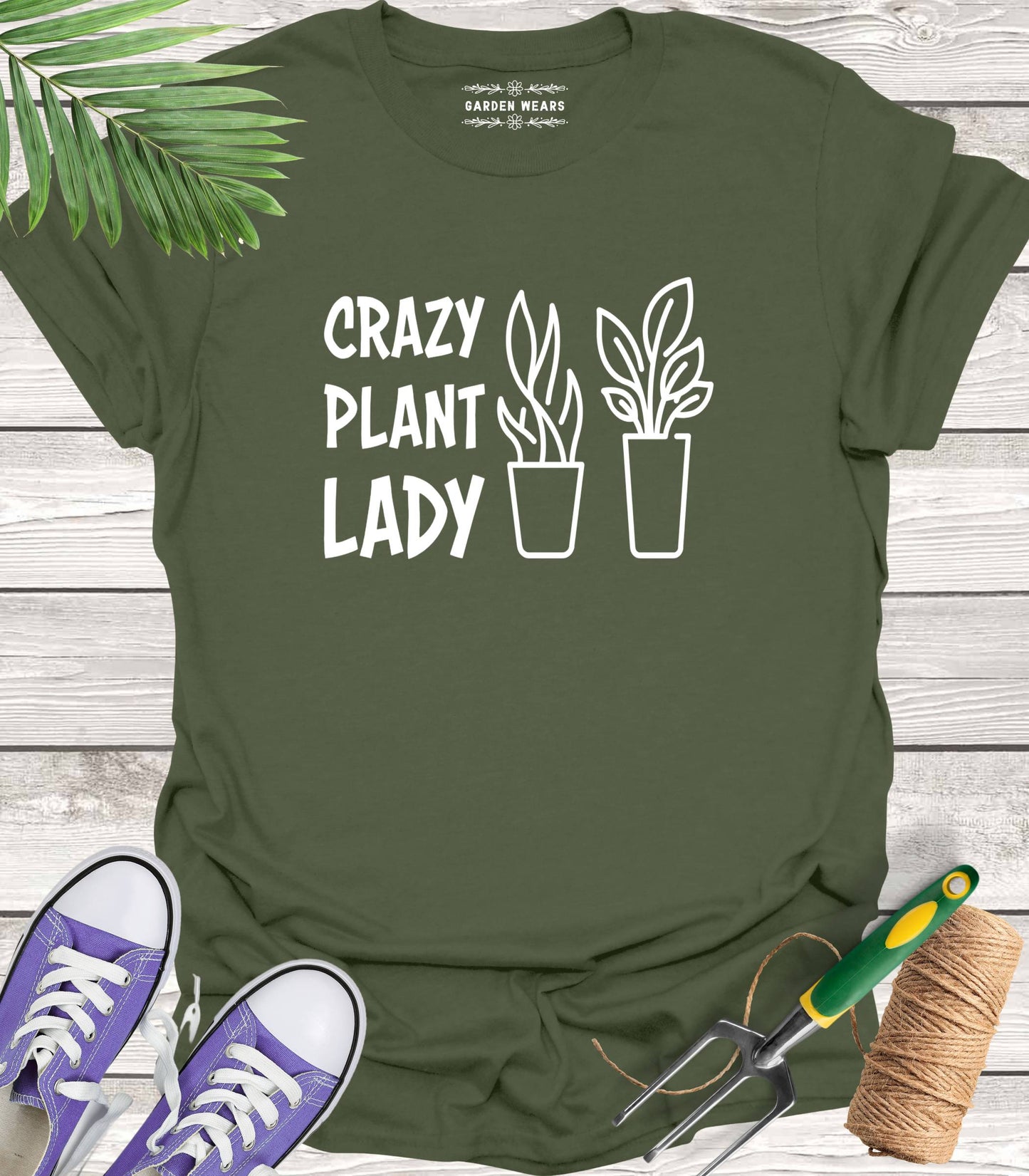 Unisex 100% Cotton T-shirt,  Crazy Plant Lady