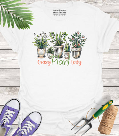 Unisex 100% Cotton T-shirt,  Crazy Plant Lady