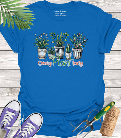 Unisex 100% Cotton T-shirt,  Crazy Plant Lady