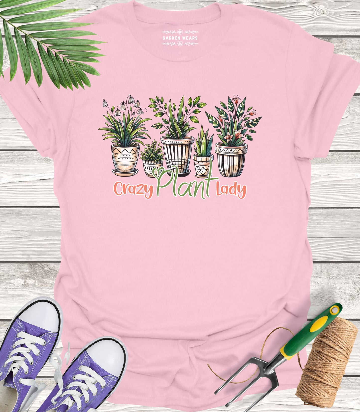 Unisex 100% Cotton T-shirt,  Crazy Plant Lady