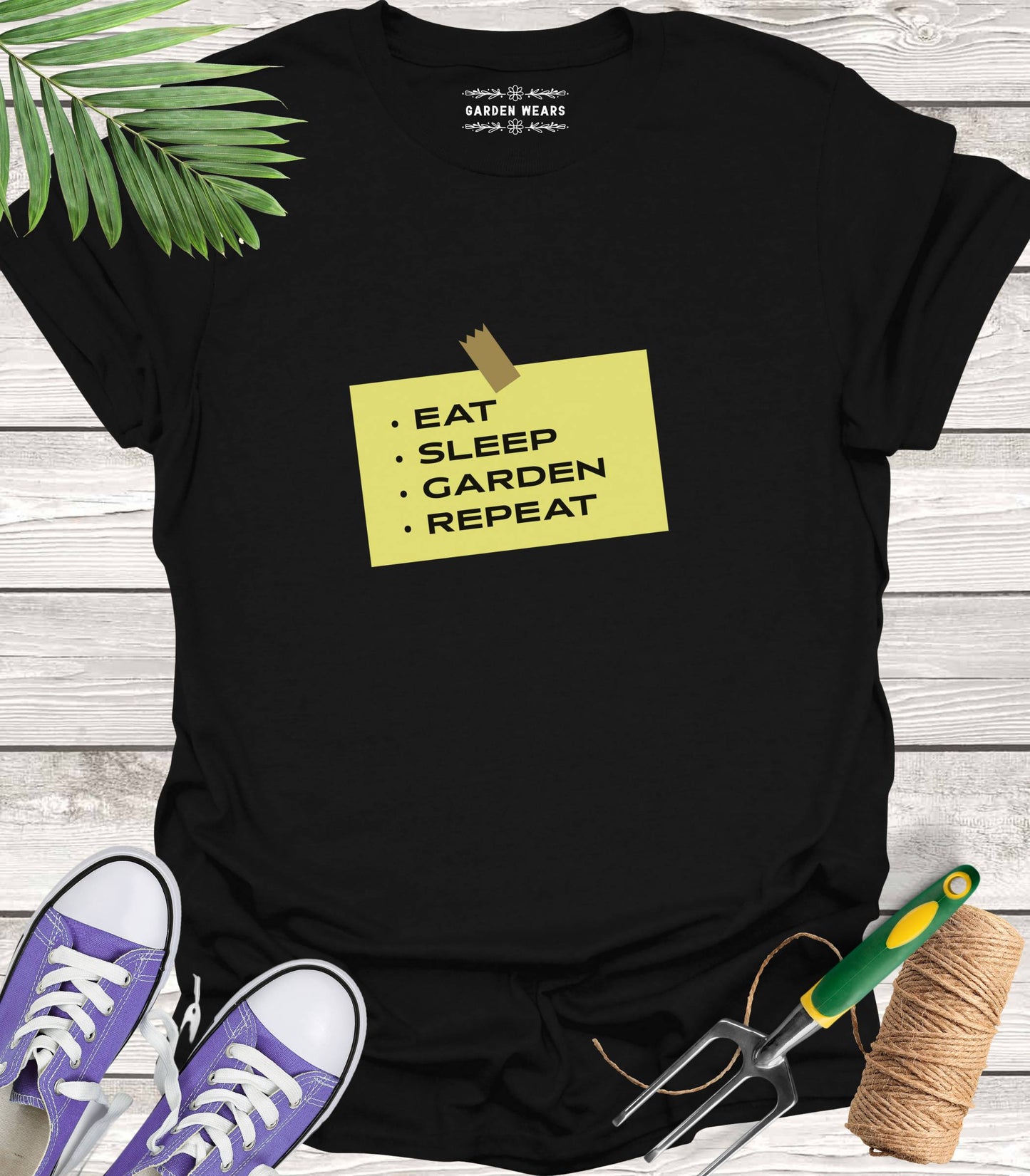 Unisex 100% Cotton T-shirt,  Eat, Sleep, Garden, Repeat