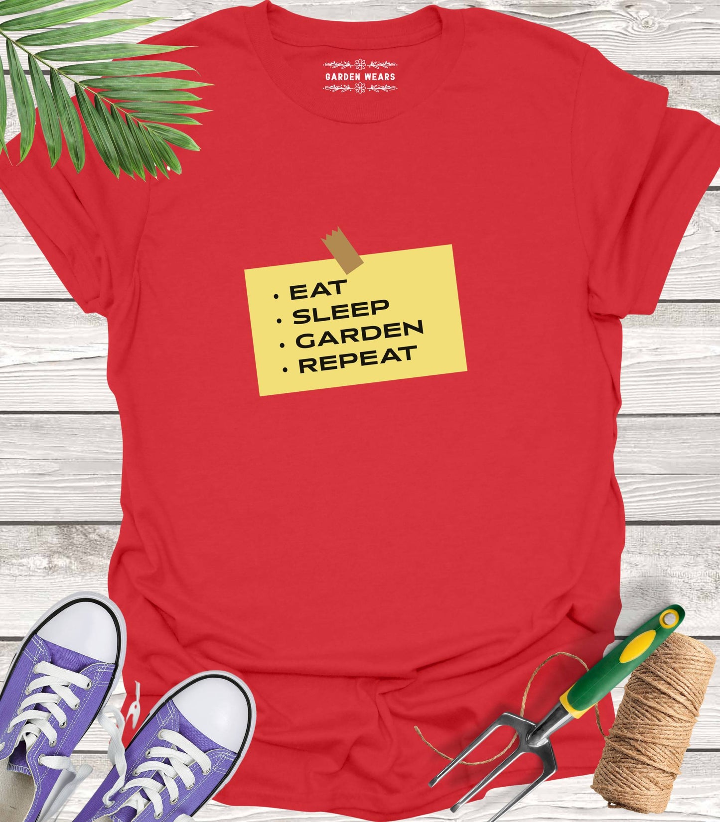 Unisex 100% Cotton T-shirt,  Eat, Sleep, Garden, Repeat