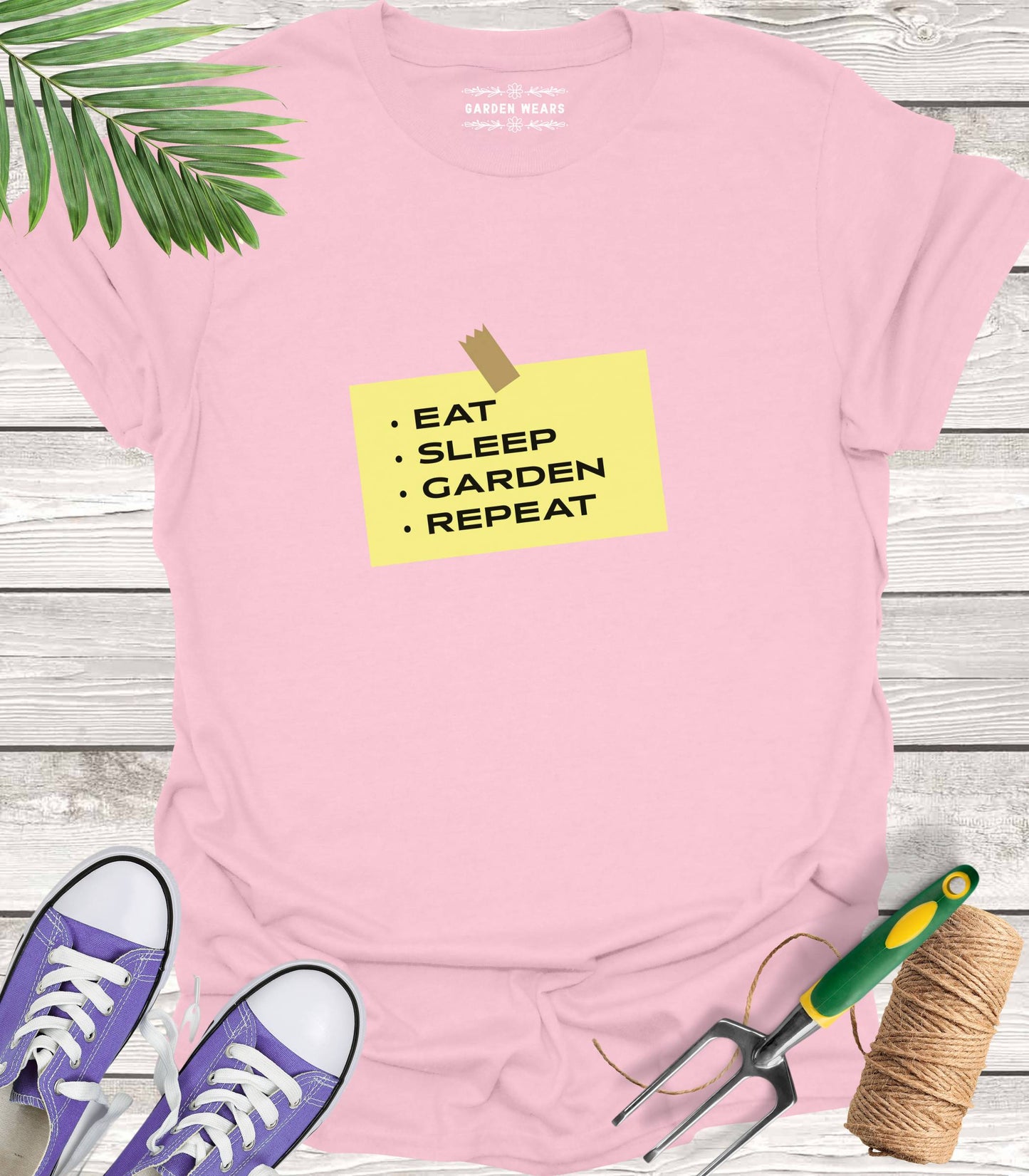 Unisex 100% Cotton T-shirt,  Eat, Sleep, Garden, Repeat