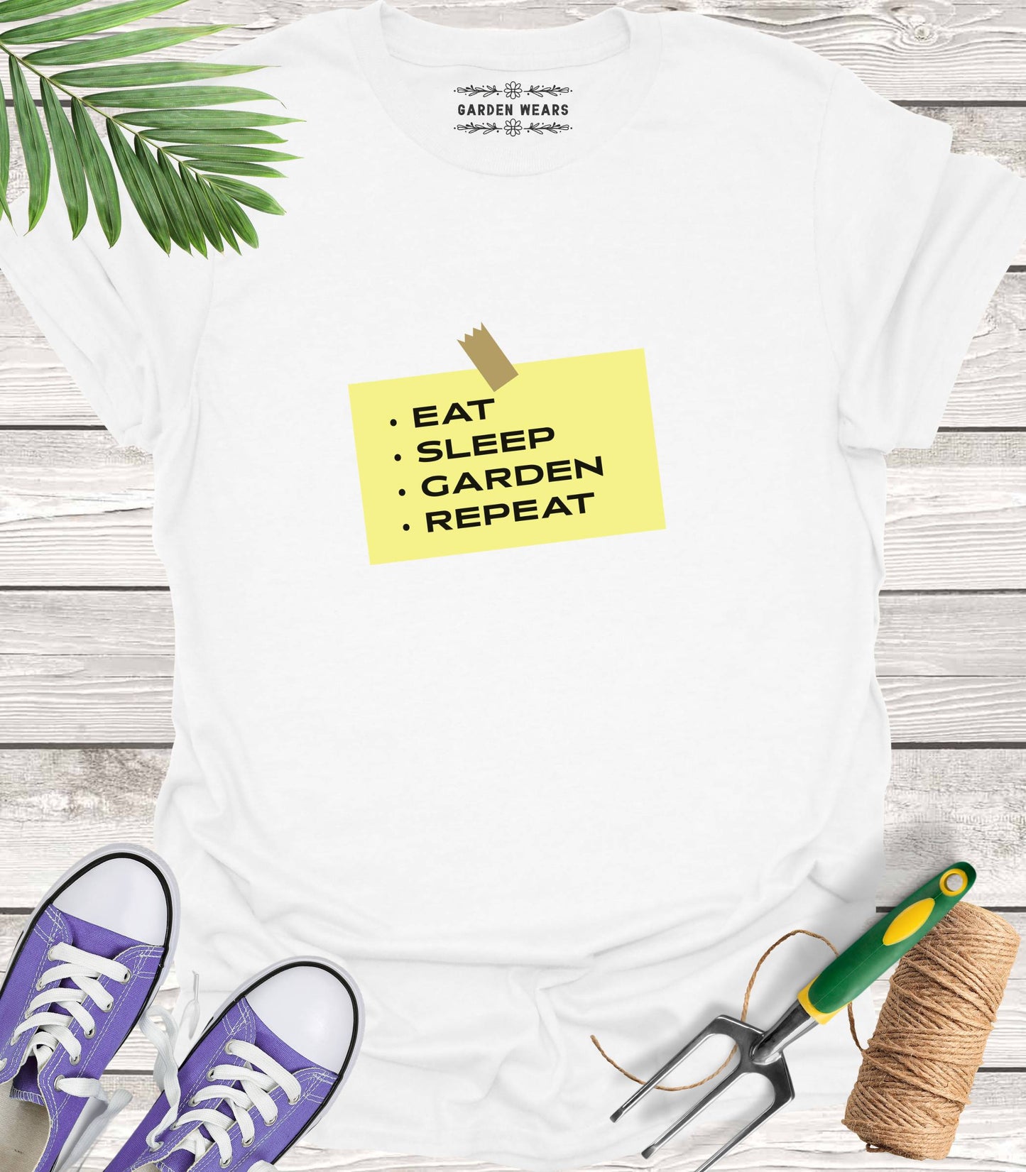 Unisex 100% Cotton T-shirt,  Eat, Sleep, Garden, Repeat