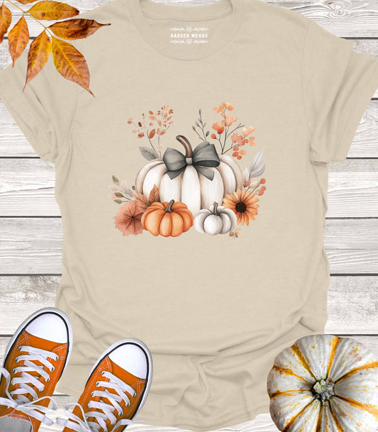 Unisex 100% Cotton T-shirt, Fall Pumpkins