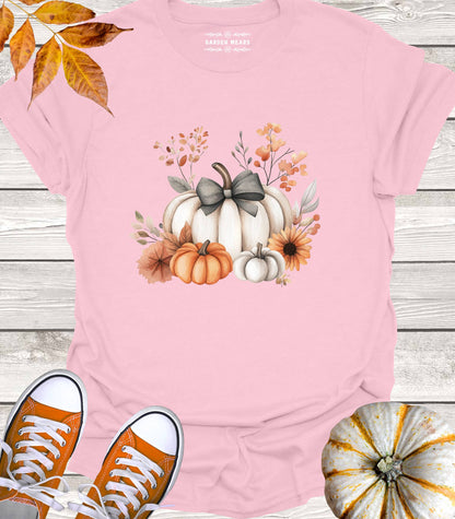 Unisex 100% Cotton T-shirt, Fall Pumpkins