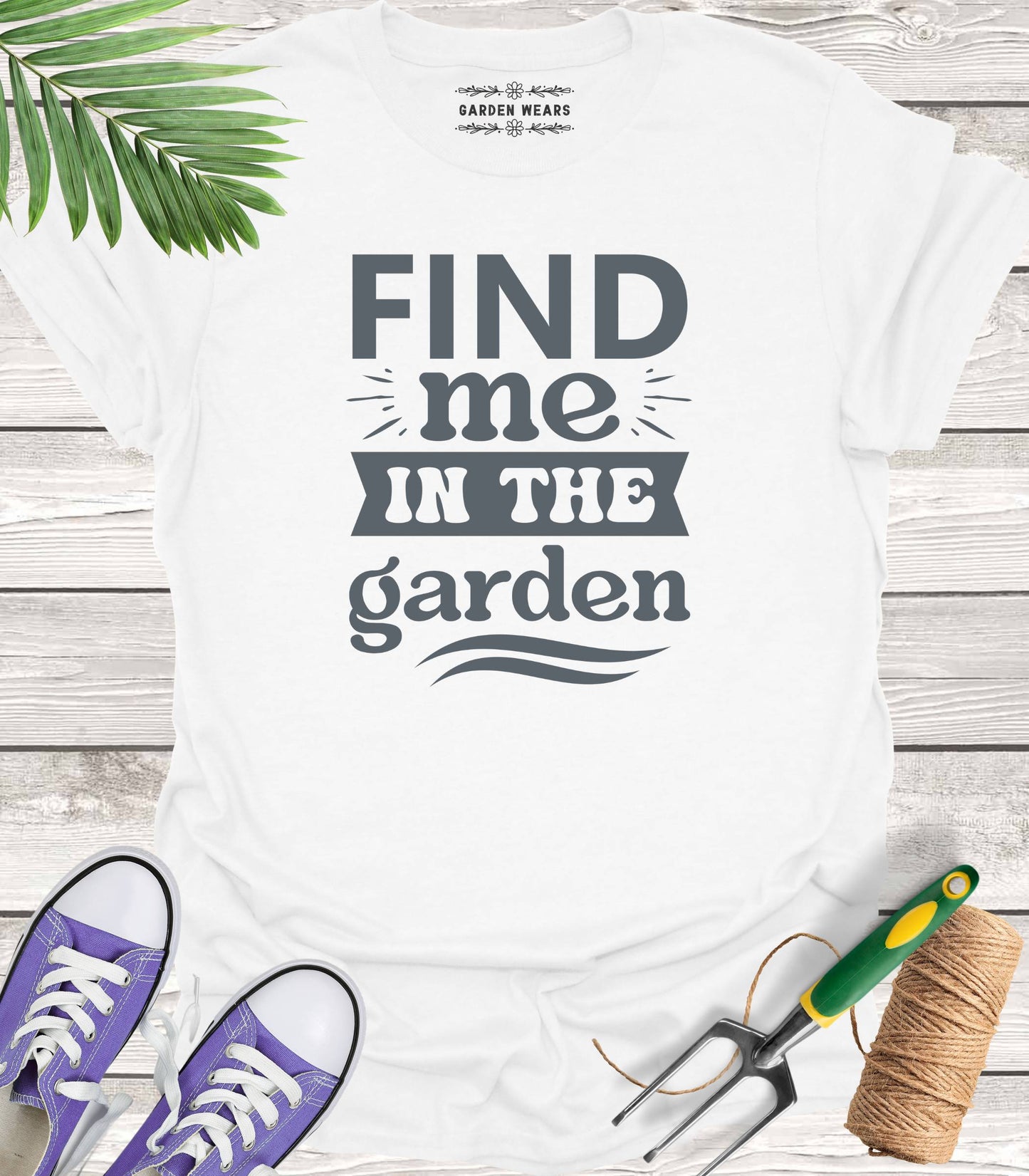 Unisex 100% Cotton T-shirt,  Find Me In The Garden