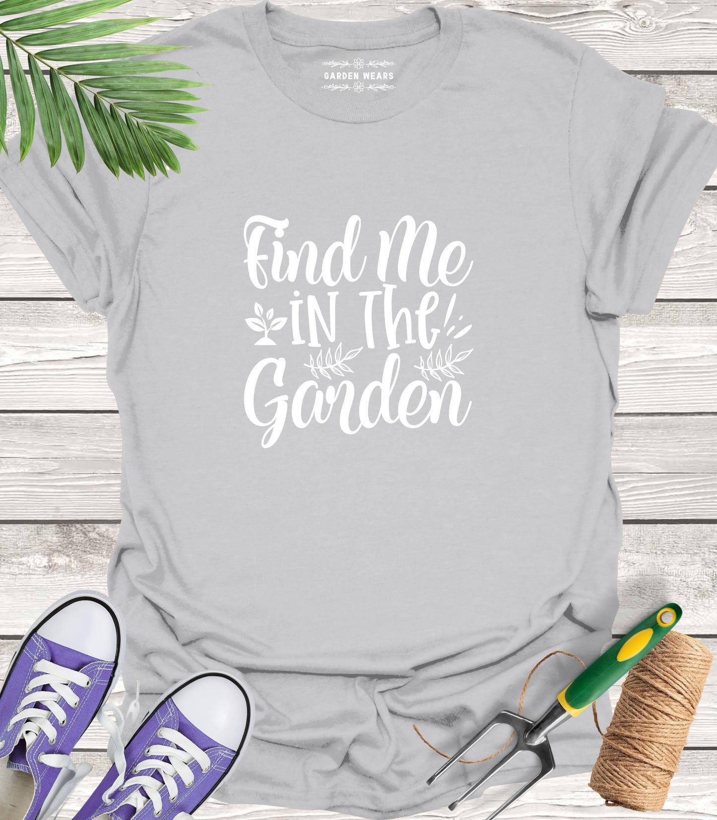 Unisex 100% Cotton T-shirt,  Find Me In The Garden