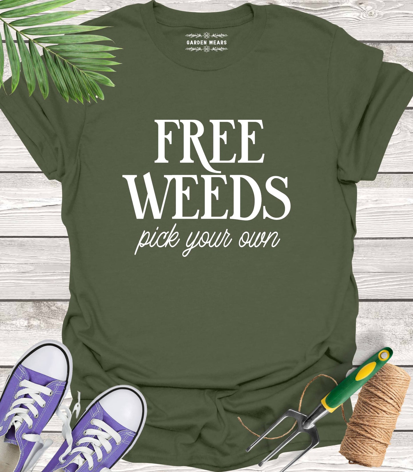 Unisex 100% Cotton T-shirt,  Free Weeds, Pick Your Own