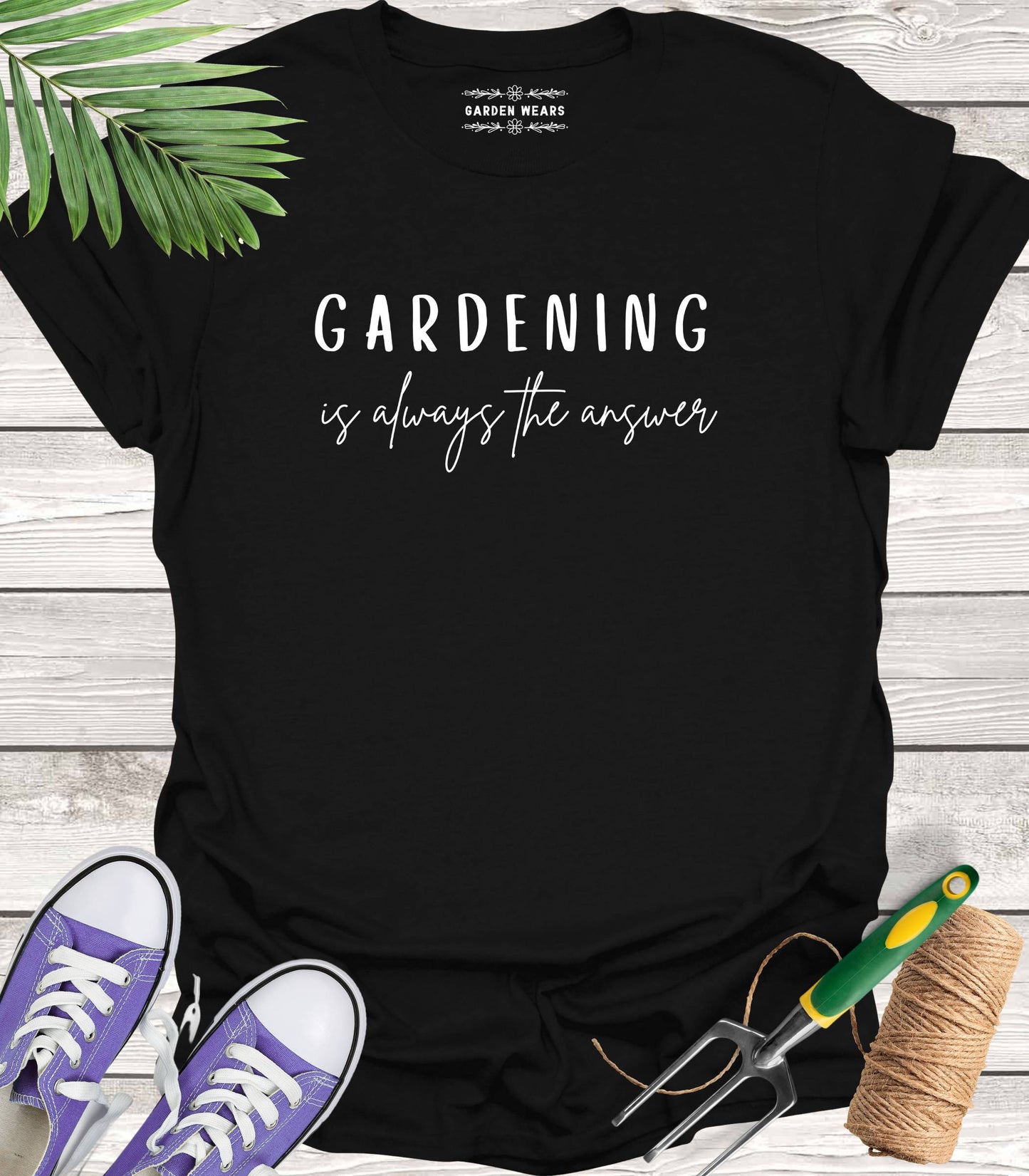 Unisex 100% Cotton T-shirt,  Gardening Is Always The Answer