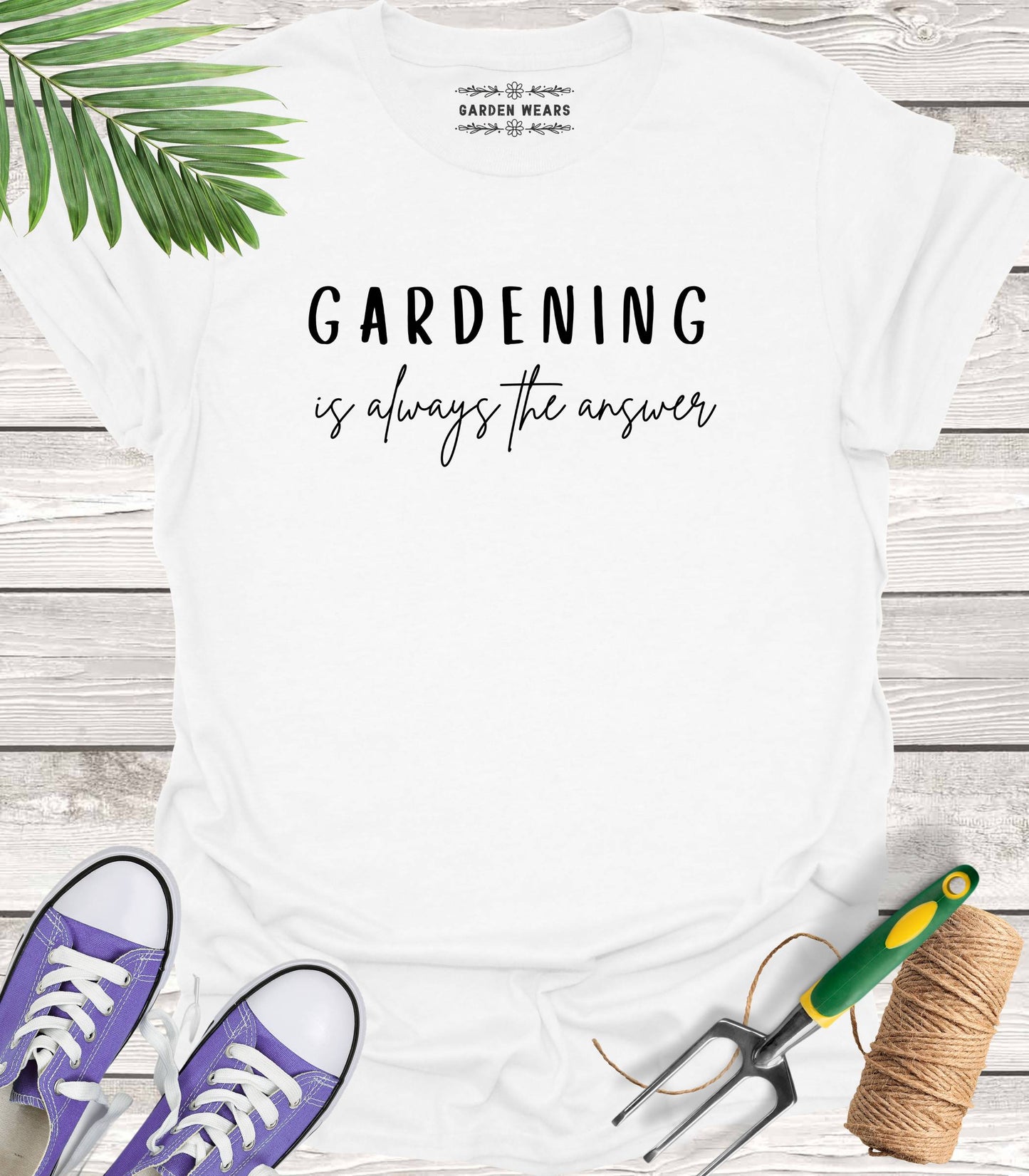 Unisex 100% Cotton T-shirt,  Gardening Is Always The Answer