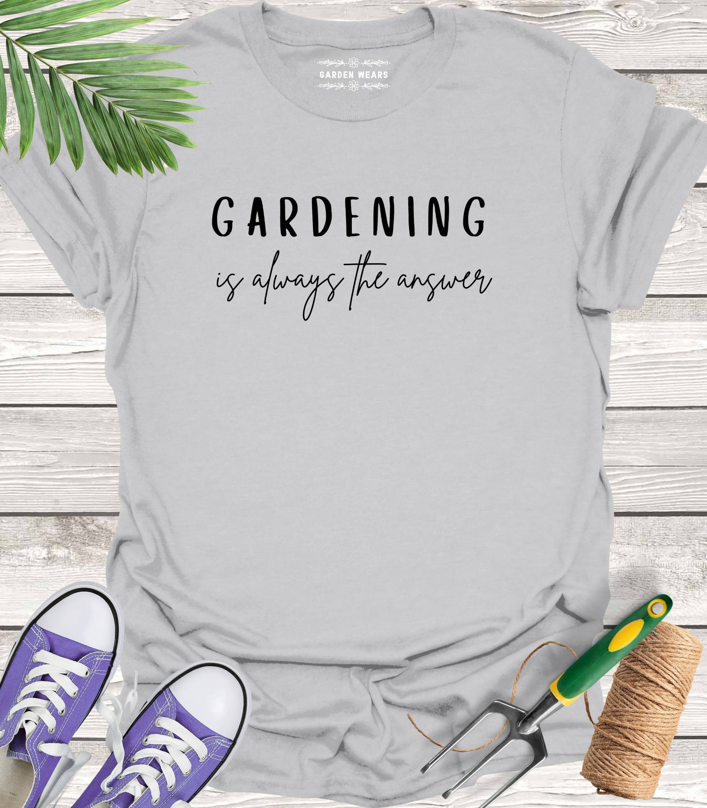 Unisex 100% Cotton T-shirt,  Gardening Is Always The Answer