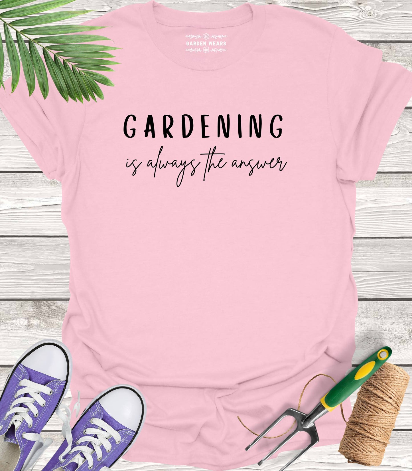 Unisex 100% Cotton T-shirt,  Gardening Is Always The Answer