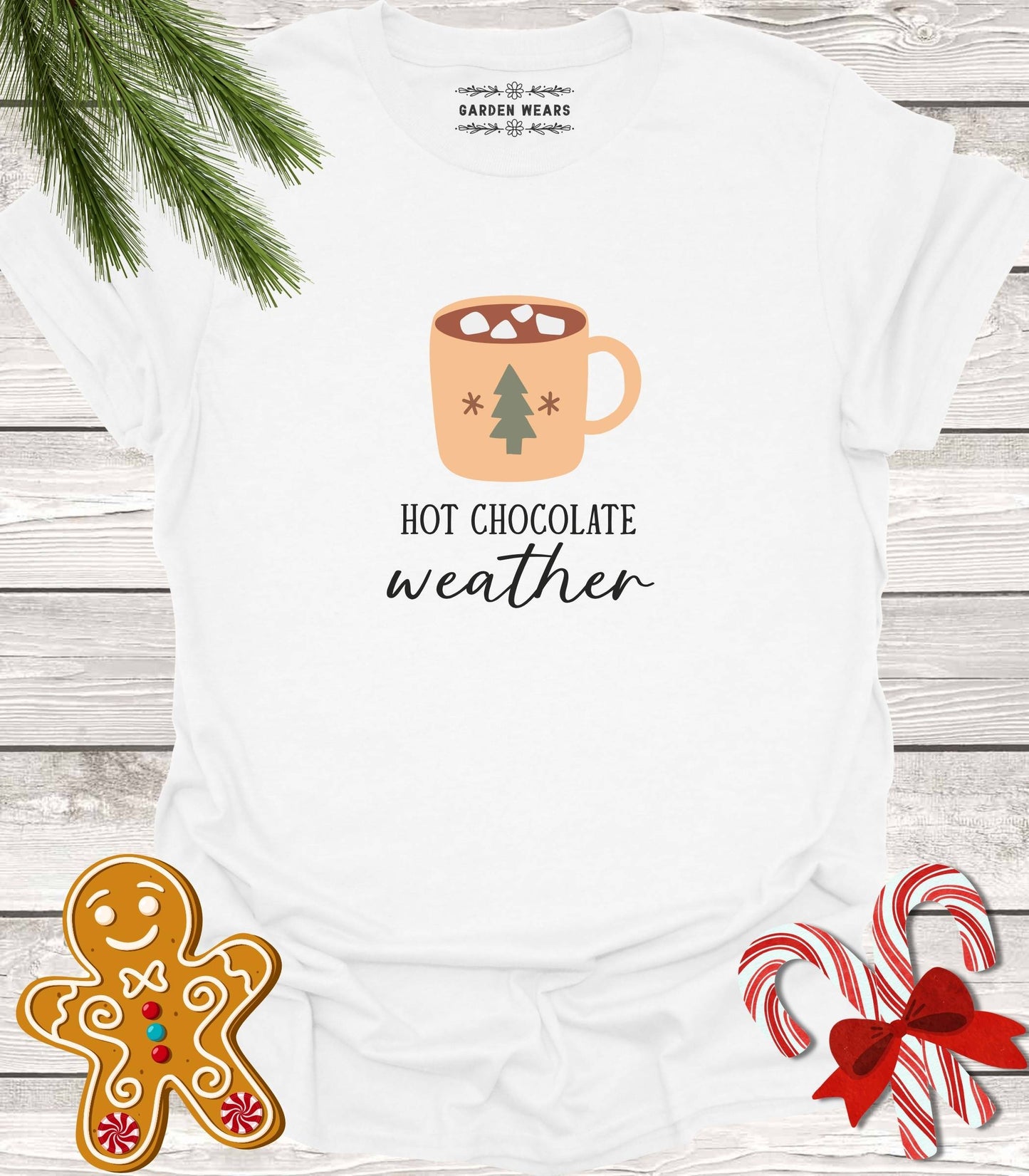 Unisex 100% Cotton T-shirt,  Hot Chocolate Weather