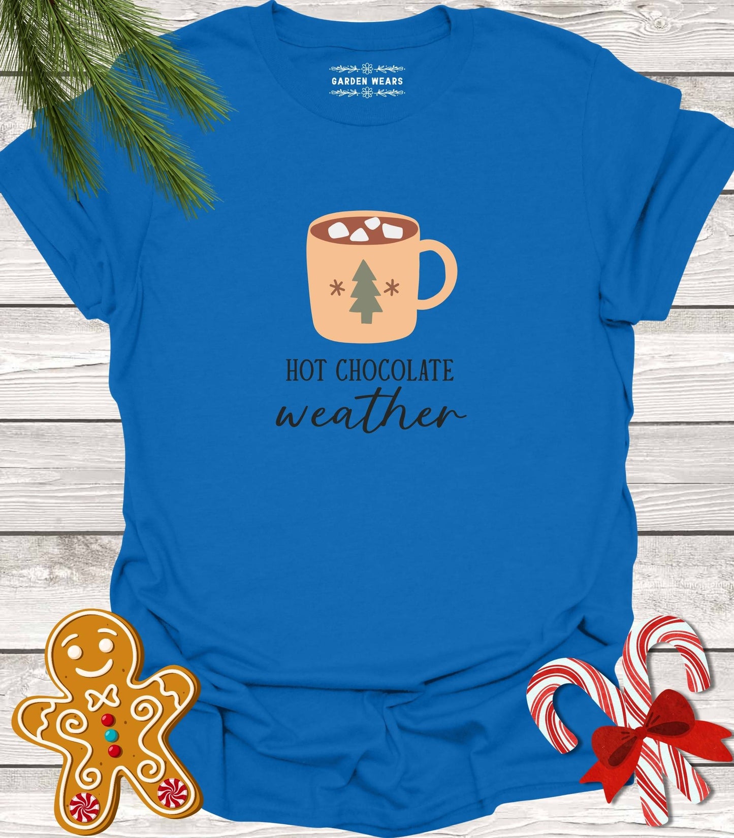 Unisex 100% Cotton T-shirt,  Hot Chocolate Weather