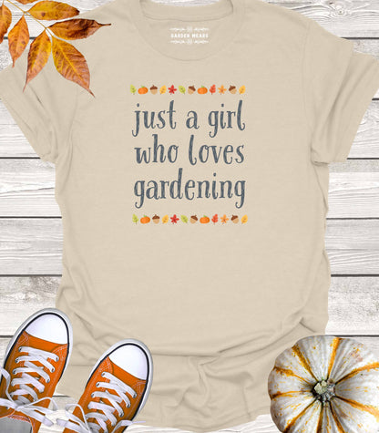 Unisex 100% Cotton T-shirt, Just A Girl Who Loves Gardening