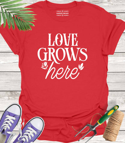 Unisex 100% Cotton T-shirt,  Love Grows Here