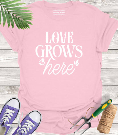 Unisex 100% Cotton T-shirt,  Love Grows Here