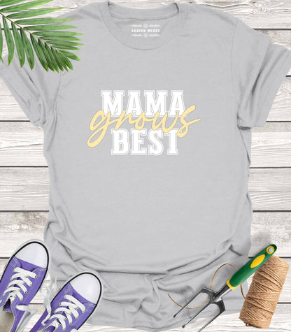 Unisex 100% Cotton T-shirt,  Mama Grows Best